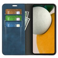 Samsung Galaxy A15 Hoesje - Luxe Wallet Bookcase (Magnetische Sluiting) - Blauw