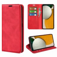 Samsung Galaxy A15 Hoesje - Luxe Wallet Bookcase (Magnetische Sluiting) - Rood