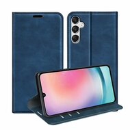 Samsung Galaxy A25 Hoesje - Luxe Wallet Bookcase (Magnetische Sluiting) - Blauw