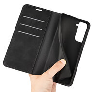 Samsung Galaxy S23 Hoesje - Luxe Wallet Bookcase (Magnetische Sluiting) - Zwart