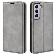 Samsung Galaxy S23 Hoesje - Luxe Wallet Bookcase (Magnetische Sluiting) - Grijs