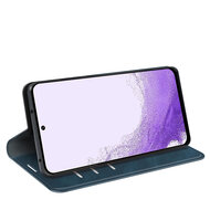 Samsung Galaxy S23 Hoesje - Luxe Wallet Bookcase (Magnetische Sluiting) - Blauw