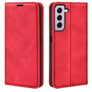 Samsung Galaxy S23 Hoesje - Luxe Wallet Bookcase (Magnetische Sluiting) - Rood