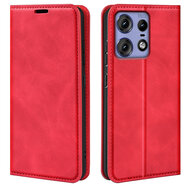 Motorola Edge 50 Pro Hoesje - Luxe Wallet Bookcase (Magnetische Sluiting) - Rood