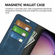 Samsung Galaxy S23 FE Hoesje - Luxe Wallet Bookcase (Magnetische Sluiting) - Zwart