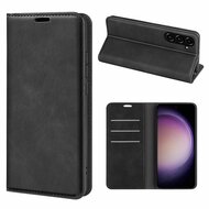 Samsung Galaxy S23 FE Hoesje - Luxe Wallet Bookcase (Magnetische Sluiting) - Zwart