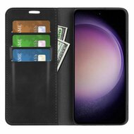 Samsung Galaxy S23 FE Hoesje - Luxe Wallet Bookcase (Magnetische Sluiting) - Zwart