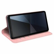 Sony Xperia 10 VI Hoesje - Luxe Wallet Bookcase (Magnetische Sluiting) - Roze
