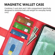 Oppo Reno 11F Hoesje - MobyDefend Wallet Book Case (Sluiting Achterkant) - Rood