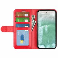 Oppo Reno 11F Hoesje - MobyDefend Wallet Book Case (Sluiting Achterkant) - Rood