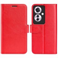 Oppo Reno 11F Hoesje - MobyDefend Wallet Book Case (Sluiting Achterkant) - Rood