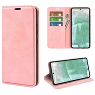 Oppo Reno 11F Hoesje - Luxe Wallet Bookcase (Magnetische Sluiting) - Roze