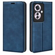 Oppo Reno 11F Hoesje - Luxe Wallet Bookcase (Magnetische Sluiting) - Blauw