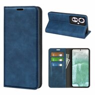 Oppo Reno 11F Hoesje - Luxe Wallet Bookcase (Magnetische Sluiting) - Blauw