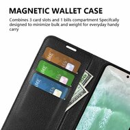 Oppo Reno 11F Hoesje - MobyDefend Kunstleren Wallet Book Case (Sluiting Voorkant) - Zwart