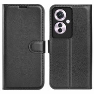 Oppo Reno 11F Hoesje - MobyDefend Kunstleren Wallet Book Case (Sluiting Voorkant) - Zwart