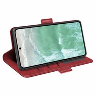 Oppo Reno 11F Hoesje - MobyDefend Luxe Wallet Book Case (Sluiting Zijkant) - Rood