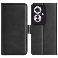 Oppo Reno 11F Hoesje - MobyDefend Luxe Wallet Book Case (Sluiting Zijkant) - Zwart