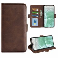 Oppo Reno 11F Hoesje - MobyDefend Luxe Wallet Book Case (Sluiting Zijkant) - Bruin