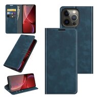 iPhone 13 Pro Hoesje - Luxe Wallet Bookcase (Magnetische Sluiting) - Blauw