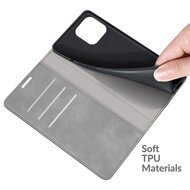 iPhone 13 Pro Hoesje - Luxe Wallet Bookcase (Magnetische Sluiting) - Grijs