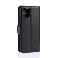 iPhone 11 Pro Hoesje - MobyDefend Kunstleren Wallet Book Case (Sluiting Voorkant) - Zwart