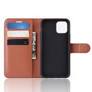 iPhone 11 Pro Hoesje - MobyDefend Kunstleren Wallet Book Case (Sluiting Voorkant) - Bruin