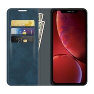 iPhone 13 Hoesje - Luxe Wallet Bookcase (Magnetische Sluiting) - Blauw