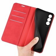 OnePlus Nord CE 4 Hoesje - Luxe Wallet Bookcase (Magnetische Sluiting) - Rood