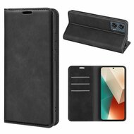 Motorola Edge 50 Fusion Hoesje - Luxe Wallet Bookcase (Magnetische Sluiting) - Zwart