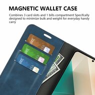 Motorola Edge 50 Fusion Hoesje - Luxe Wallet Bookcase (Magnetische Sluiting) - Grijs