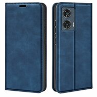 Motorola Edge 50 Fusion Hoesje - Luxe Wallet Bookcase (Magnetische Sluiting) - Blauw