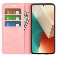 Motorola Edge 50 Fusion Hoesje - Luxe Wallet Bookcase (Magnetische Sluiting) - Roze