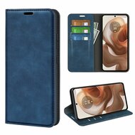 Motorola Edge 50 Ultra Hoesje - Luxe Wallet Bookcase (Magnetische Sluiting) - Blauw