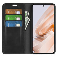 Xiaomi Redmi 13 4G Hoesje - Luxe Wallet Bookcase (Magnetische Sluiting) - Zwart