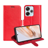 Xiaomi Redmi 13 4G Hoesje - MobyDefend Wallet Book Case (Sluiting Achterkant) - Rood