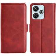 Xiaomi Redmi 13 4G Hoesje - MobyDefend Luxe Wallet Book Case (Sluiting Zijkant) - Rood