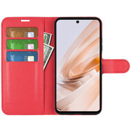 Xiaomi Redmi 13 4G Hoesje - MobyDefend Kunstleren Wallet Book Case (Sluiting Voorkant) - Rood