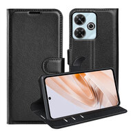 Xiaomi Redmi 13 4G Hoesje - MobyDefend Kunstleren Wallet Book Case (Sluiting Voorkant) - Zwart