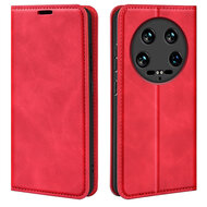 Xiaomi 14 Ultra Hoesje - Luxe Wallet Bookcase (Magnetische Sluiting) - Rood