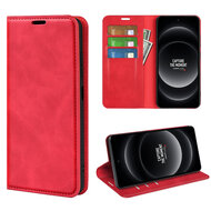 Xiaomi 14 Ultra Hoesje - Luxe Wallet Bookcase (Magnetische Sluiting) - Rood