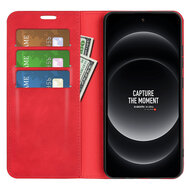 Xiaomi 14 Ultra Hoesje - Luxe Wallet Bookcase (Magnetische Sluiting) - Rood