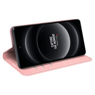 Xiaomi 14 Ultra Hoesje - Luxe Wallet Bookcase (Magnetische Sluiting) - Roze