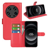 Xiaomi 14 Ultra Hoesje - MobyDefend Kunstleren Wallet Book Case (Sluiting Voorkant) - Rood