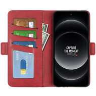 Xiaomi 14 Ultra Hoesje - MobyDefend Luxe Wallet Book Case (Sluiting Zijkant) - Rood