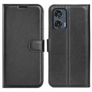 Motorola Edge 50 Fusion Hoesje - MobyDefend Kunstleren Wallet Book Case (Sluiting Voorkant) - Zwart