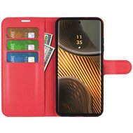 Motorola Edge 50 Ultra Hoesje - MobyDefend Kunstleren Wallet Book Case (Sluiting Voorkant) - Rood