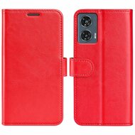 Motorola Edge 50 Fusion Hoesje - MobyDefend Wallet Book Case (Sluiting Achterkant) - Rood