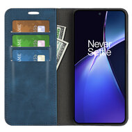 OnePlus Nord CE 4 Lite Hoesje - Luxe Wallet Bookcase (Magnetische Sluiting) - Blauw