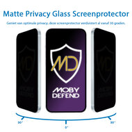 MobyDefend OnePlus Nord 4 Screenprotector - Matte Privacy Glass Screensaver